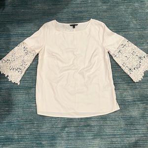 Banana Republic three quarter length sleeve with macrame details